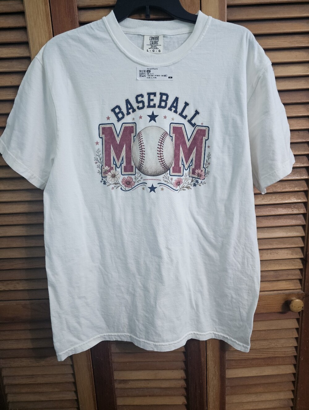 Baseball Mom Retro Palette T-shirt Size Large New